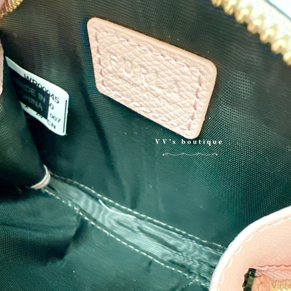 NWT Furla x LINEFRIENDS Coin Case Teddy Bear Toni Candy Rose Brown WP00045 RARE - Picture 9 of 9